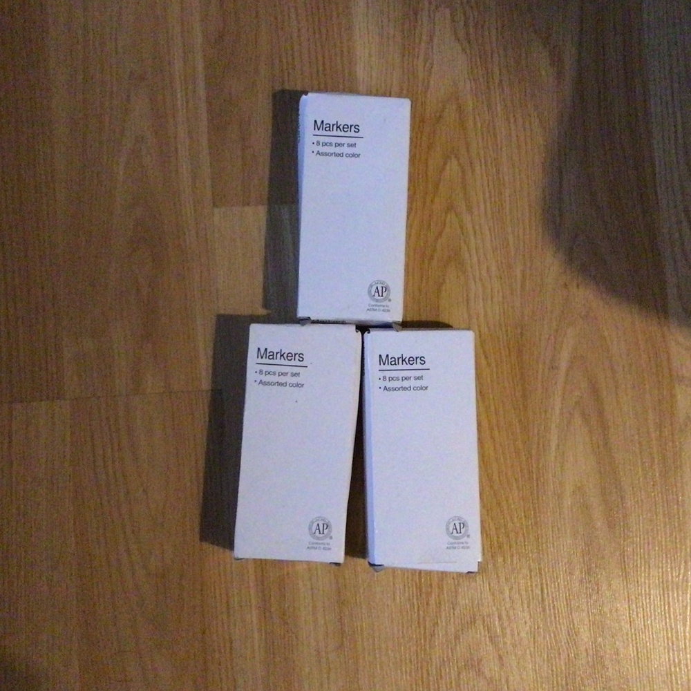 3 Packs of Markers